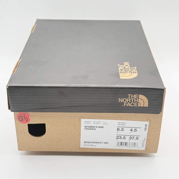 The North Face Womens NSE Chukka Boots Size 6.5 TNF Black NEW, Traction Puffer - Picture 2 of 11